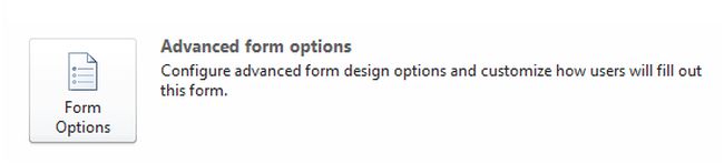 Advanced form options